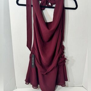 White Fox Boutique NEW WITH TAGS
Burgundy Mini Dress